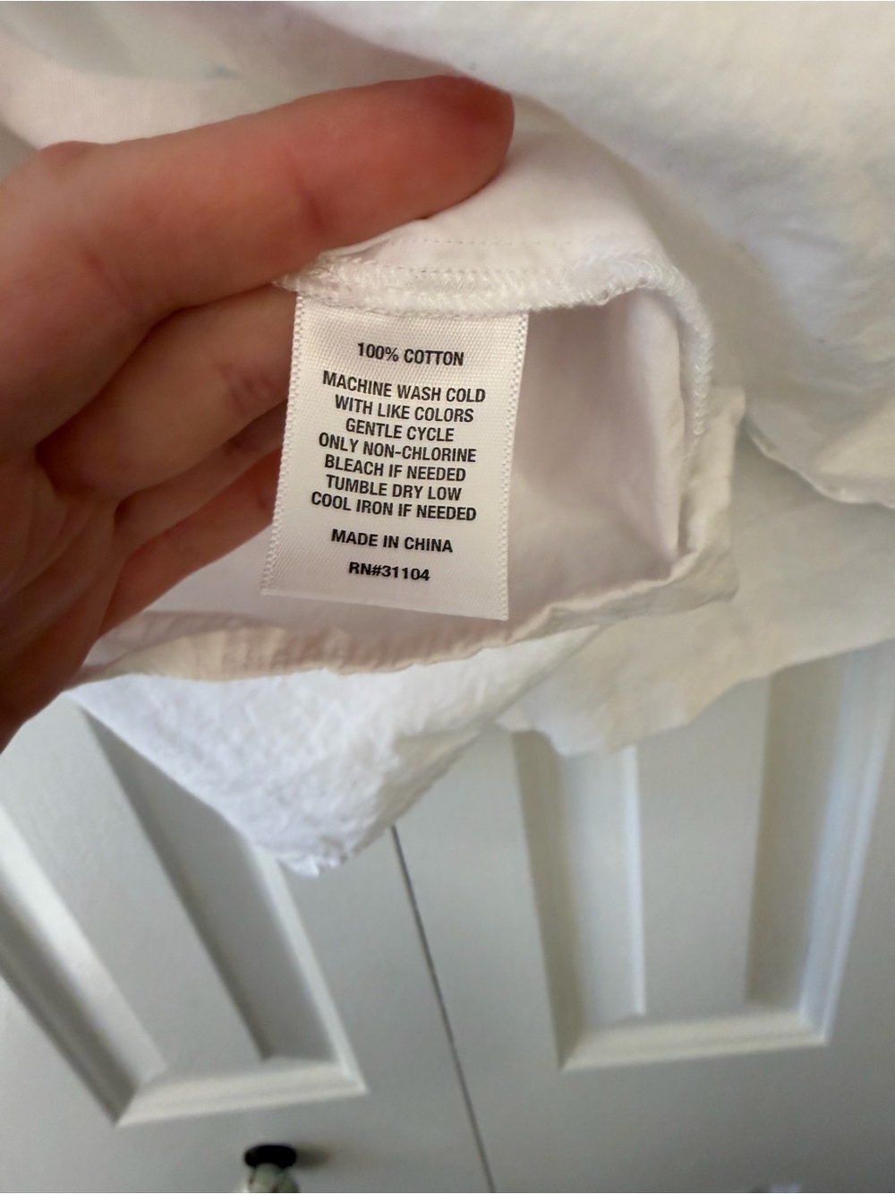 crown & ivy White Cotton Button-Down Popover Shirt, 4X - Picture 5 of 5